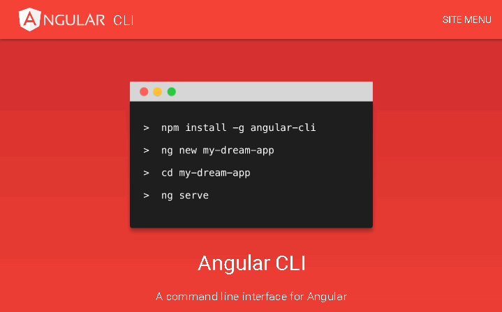 Angular-CLI公式サイト